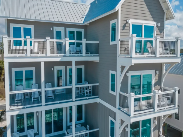 Luxurious Port St. Joe Beach Rental Six Bedroom Home with Pool & Beach Access